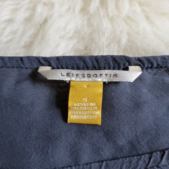 Anthro Leifsdottir Floral Print Silk Back Blouse S - Picture 12 of 16